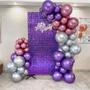 Imagem de Painel Lantejoula Placa Festas Eventos Aniversario Roxo