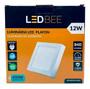 Imagem de Painel Led 12w Sobrepor Quadrado Luz Fria 6500k Bivolt 110/220v Luminária gesso Quarto Sala Cozinha Interno