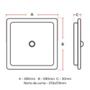Painel Led Avant Quadrado Embutir 24W 6500K Com Sensor 10 Un Imagem de Painel Led Avant Quadrado Embutir 24W 6500K Com Sensor 10 Un