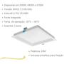 Imagem de Painel Led Embutir 22W Deep 26,2cm Recuado 4000K Branco Neutro