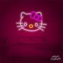 Imagem de painel letreiro led Neon Hello Kitty decoracao festa bar