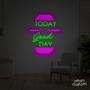 Imagem de painel letreiro led Neon Today is a Good Day decoracao festa bar