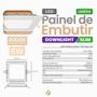 Imagem de Painel Luminaria De Embutir Branco Led Ultra Slim Downlight