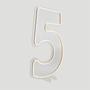 Imagem de Painel Luminoso Numero 5 - Neon Led Branco + Controle