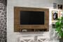 Imagem de Painel MAN 1.37m Para TV Até 50'' Com Nichos Para Aparelhos e Obvjetos de Decoração Cor Jequitibá