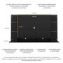 Painel Nairóbi Multimóveis para TV de até 60 Polegadas com Nicho - Preto Imagem de Painel Nairóbi Multimóveis para TV de até 60 Polegadas com Nicho - Preto