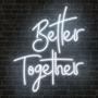 Imagem de Painel Neon Led Better Together decoração festa casamento