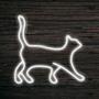 Imagem de Painel Neon Led Cat Gato Decoração Pet Shop Amante de Animal