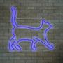 Imagem de Painel Neon Led Cat Gato Decoração Pet Shop Amante de Animal