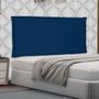 Imagem de Painel para Cama Box Casal Veneza Suede Azul