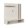 Imagem de Painel Para TV 32 Polegadas Com 2 Nichos off white com freijo