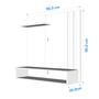 Painel Para TV 32 Polegadas Dubai Com 2 Nichos - PRADO MOVEIS Imagem de Painel Para TV 32 Polegadas Dubai Com 2 Nichos