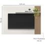 Imagem de Painel Para TV 40 Pol 120 cm 13936 Off White Madeira Dmad