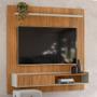 Imagem de Painel Para TV 65 Pol com Bancada Suspensa 160cm Luke L06 Nature/Off White - Mpozenato