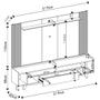 Imagem de Painel Para TV 75 Pol Ripado e Rack Bancada 219cm Giulia D04 Cedro/Bali - Mpozenato
