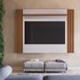 Imagem de Painel para TV Allure 180 cm - Natural c/ Branco Fosco