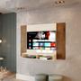 Imagem de Painel para TV  até 43" Polegadas com 2 Nichos para Quarto e Sala- Várias Cores