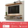 Imagem de Painel Para Tv Até 50 Polegadas Com Led 2 Gavetas 100% Mdf Tb107e Off White/freijó - Dalla Costa