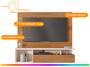 Imagem de Painel para TV até 55" Caemmun Black 19 SE