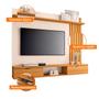 Imagem de Painel para TV até 55" com 2 Portas 1 Prateleira com Detalhe Ripado na Lateral Lets