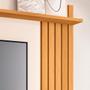 Imagem de Painel para TV até 55" com 2 Portas 1 Prateleira com Detalhe Ripado na Lateral Lets
