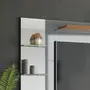 Imagem de Painel Para Tv Até 55 Polegadas Com Espelho Cinza Perolizado / Tauari - Lukaliam Móveis