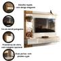 Imagem de Painel para TV até 60'' Freijó Com Off White Perolizado Vegas Intense - Movelove