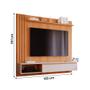 Imagem de Painel Para TV até 60" Pánama Plus Com 1 Porta Nature Off White Permóbili