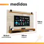 Imagem de Painel Para TV Até 65 Polegadas Com Prateleira 1,80m Max Cedro/Off White