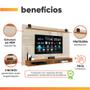 Imagem de Painel Para TV Até 65 Polegadas Com Prateleira 1,80m Max Cedro/Off White