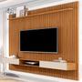 Imagem de Painel para TV Até 70 Polegadas Vênus Ripado 2 Portas 1 Prateleira Nature/Off White 690 - Giga Móveis