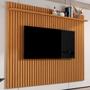 Painel para TV Até 80 Polegadas Morfeu Ripado 1 Prateleira Nature 680 - Pnr Móveis Imagem de Painel para TV Até 80 Polegadas Morfeu Ripado 1 Prateleira Nature 680 - Pnr Móveis