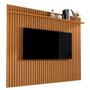 Painel para TV Até 80 Polegadas Morfeu Ripado 1 Prateleira Nature 680 - Pnr Móveis Imagem de Painel para TV Até 80 Polegadas Morfeu Ripado 1 Prateleira Nature 680 - Pnr Móveis