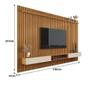 Imagem de Painel Para TV Até 85 Polegadas Ripado Verdadeiro Versátil 2.2x1.8 Com Nicho Nature/Off White - Giga Móveis