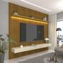 Imagem de Painel para TV até 90 Polegadas Impressão Ripada com LED com Gaveta 220cm 100% MDF Requinte