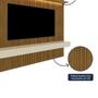 Imagem de Painel para TV até 90 Polegadas Impressão Ripada com LED com Gaveta 220cm 100% MDF Requinte