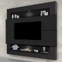 Imagem de Painel para TV com Led Suspenso Milão Luapa suporta TV de ate 57 polegadas - Preto