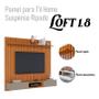 Imagem de Painel para TV Home Suspenso Ripado Loft 1.8 Nature Gianduia - Imcal