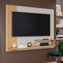 Imagem de Painel Para TV Sala Quarto 50 Polegadas 135cm Branco Off White Nature Com Prateleiras Home Dunas