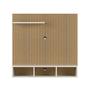 Painel para Tv Smart 32 Polegadas Slim com Nicho Off White/Freijo - BP LOJA ONLINE Imagem de Painel para Tv Smart 32 Polegadas Slim com Nicho Off White/Freijo