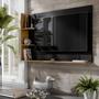 Imagem de Painel Para TV Smart Berlim Até 50 Polegadas - Elegância e Modernidade para Sua Sala - Preto/Nature