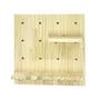 Imagem de Painel Pegboard Prateleira Decorativa Madeira Pinus 40Cm