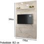 Imagem de Painel Placa Piso Teto TV 65 244x154cm 462INT Calacata Off White MDT