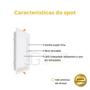 Imagem de Painel Plafon Embutir Quadrado Recuado Led 12w Bco/ Pto Opus