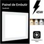 Imagem de Painel Plafon Led Embutir 45W 60X60 Quadrado Branco Frio