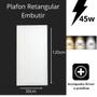 Imagem de Painel Plafon Led Slim Embutir 45W 30X120 Branco Frio