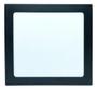 Imagem de Painel Plafon Preto 12w Sobrepor Quadrado Branco Frio 6500k Bivolt 110/220v Luminária Gesso Teto Quarto Sala Cozinha Fácil instalação