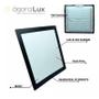 Imagem de Painel Plafon Preto 18w Embutir Quadrado Branco Frio 6500k Bivolt 110/220v Luminária gesso