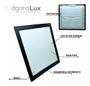 Imagem de Painel Plafon Preto 18w Embutir Quadrado Branco Frio 6500k Bivolt 110/220v Luminária gesso