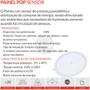 Imagem de Painel Plafon Redondo Embutir 24w Com Sensor Presença 6500K